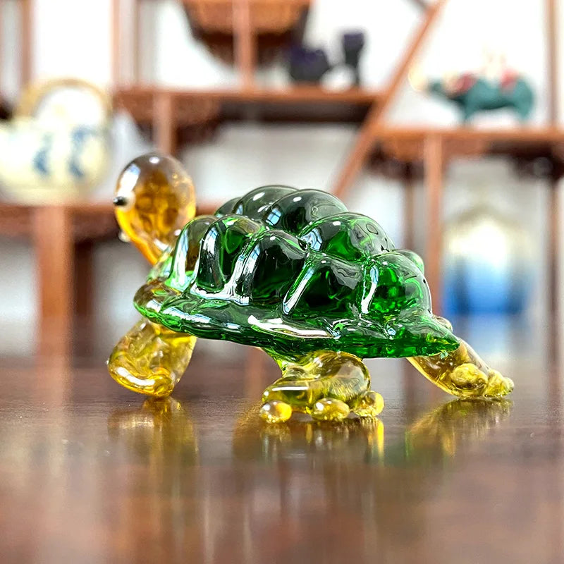 DecorBites™ Glass Animal Figurines: Hand Blown Art Collectibles for Home Decor & Gifts