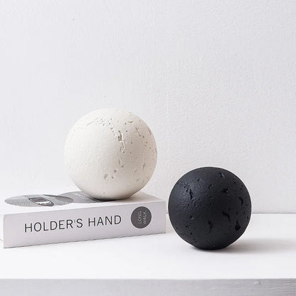 DecorBites™ Geometric Spherical Ceramic Ornaments Moon Home Decoration Accessory