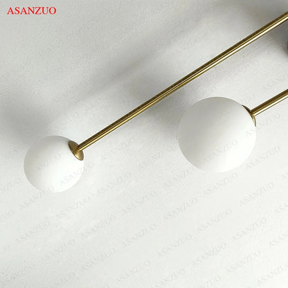 DecorBites™ Glass Ball Gold LED Wall Lamp for Modern Home Decor & Lighting