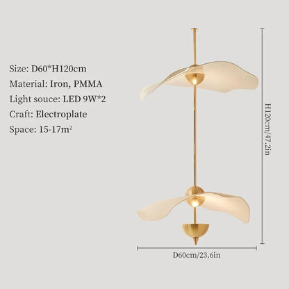 DecorBites™ Lotus Leaf Pendant Lights for Ceiling Staircase Chandelier - Modern LED Hanging Lamps