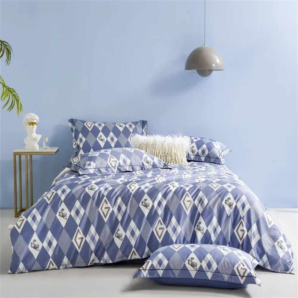 DecorBites™ 600TC Egyptian Cotton Queen King Bedding Set Duvet Cover Bed Linens