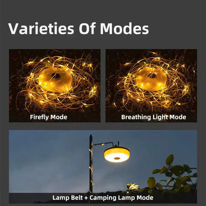 DecorBites™ LED Camping Light Strip 8M Length Waterproof Outdoor Garden Decor Lamp