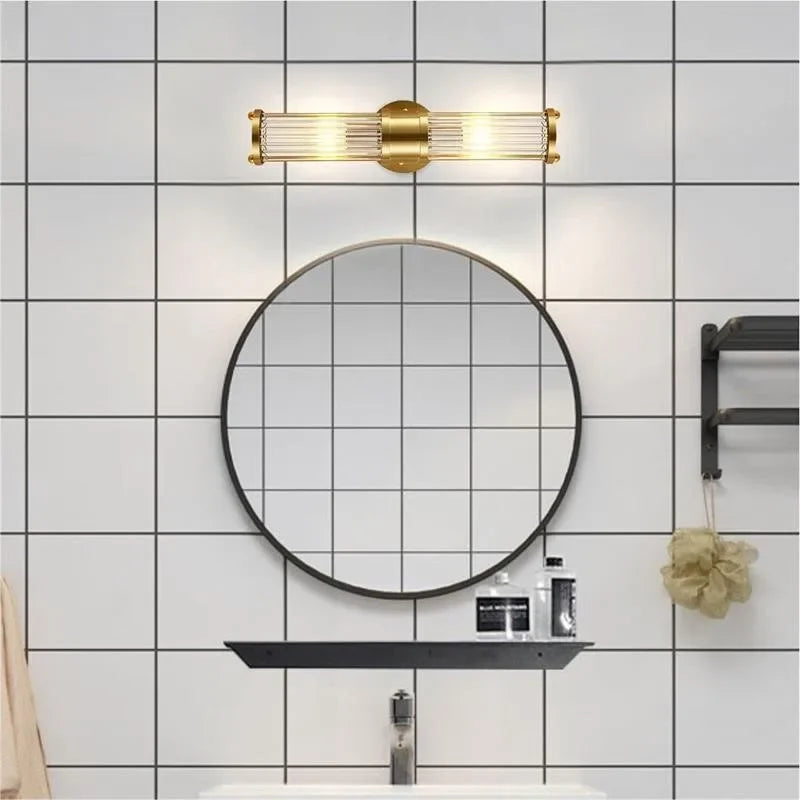 DecorBites™ Crystal LED Wall Lamp: Single & Double Head Modern Bedside Background Light