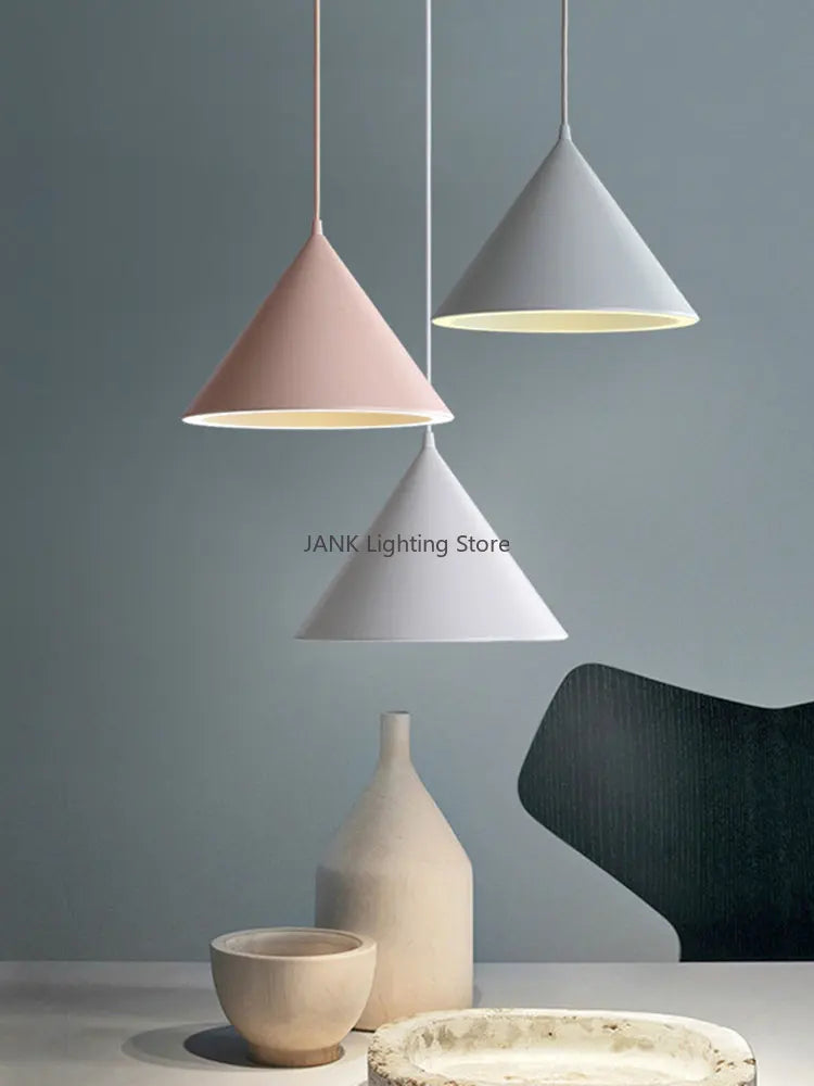 DecorBites™ Cone Shape Ceiling Pendant: Three Lighting Methods, Hanging Led Light