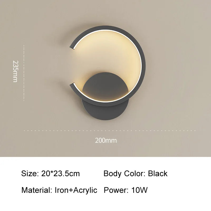 DecorBites™ Aluminum LED Wall Lamp 10W Modern Simplicity for Bedroom Living Room Stairs Home