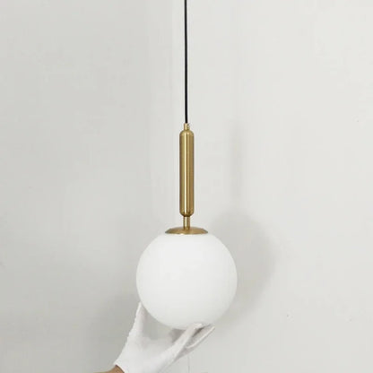 DecorBites™ Gold Glass Ball Pendant Lamp for Luxurious Dining Room & Bedroom Decor