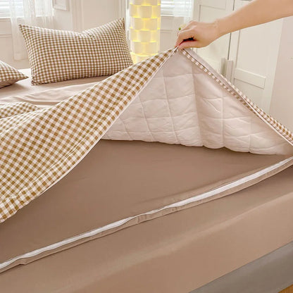 DecorBites™ Cotton Quilted Duvet Cover Soft Comforter Skin-Friendly Bedclothes
