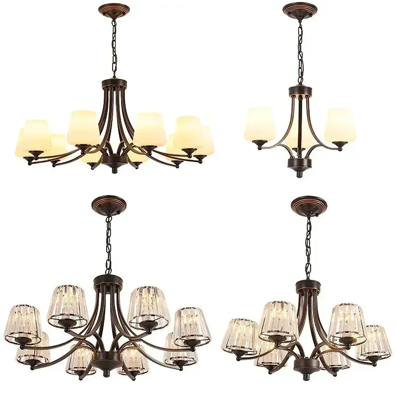 DecorBites™ Crystal Chandelier Ceiling Lights for Modern Living Spaces