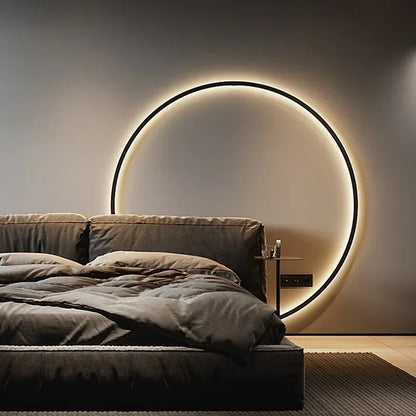 DecorBites™ LED Wall Sconce Round Ring Light Fixture - Modern Nordic Design for Home Decor