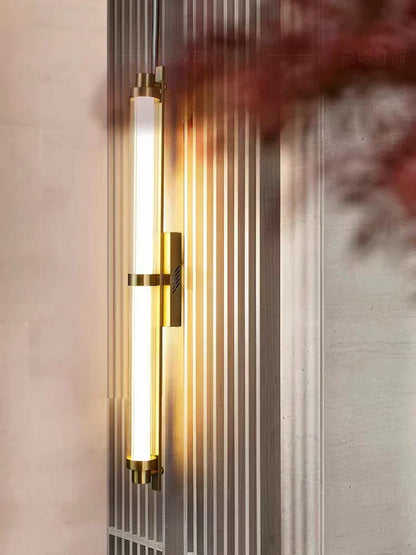DecorBites™ LED Glass Wall Lamp for Living Room Bedroom Café Restaurant, Minimalist Postmodern Design