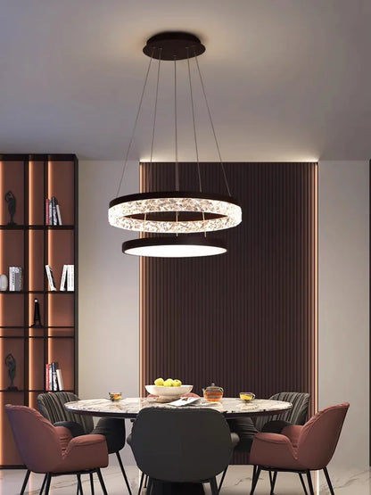 DecorBites™ LED Chandelier Pendant Light with Remote Control for Home Decor