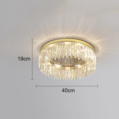 DecorBites™ Crystal Ceiling Lamp: Modern Minimalist Light Luxury for Home Indoor Lighting