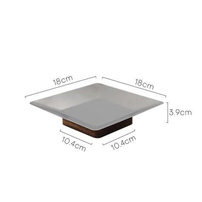 DecorBites™ Acacia Wooden Fruit Bowl Tray for Living Room Coffee Table Décor