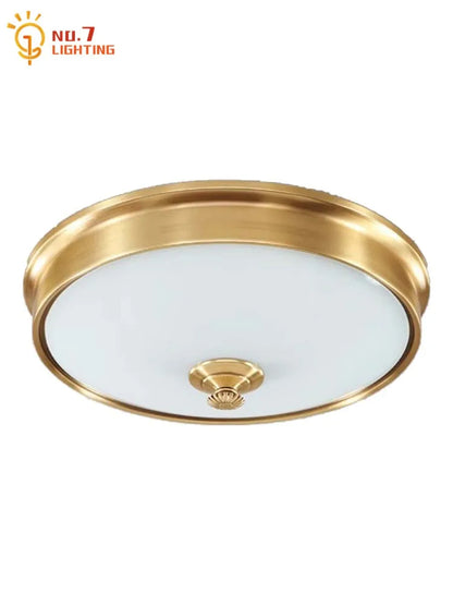 DecorBites™ Gold Lustre Copper Ceiling Lamp LED E14 Minimalist Modern Light Fixtures