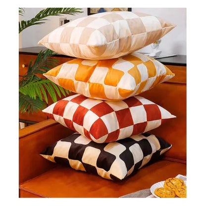 DecorBites™ Fluffy Velvet Pillow Case Cushion Cover - Soft & Modern Room Decor