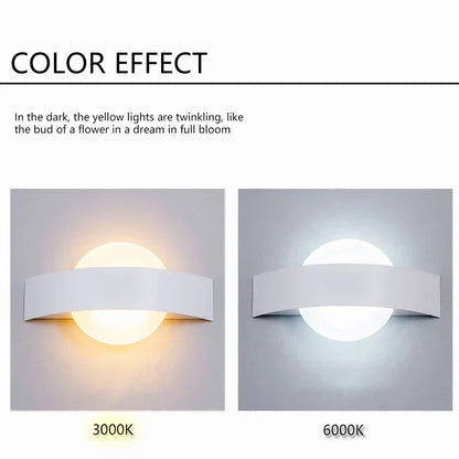 DecorBites™ 4W LED Wall Light Iron & Acrylic Indoor Lamp Fixture for Kitchen and Dining