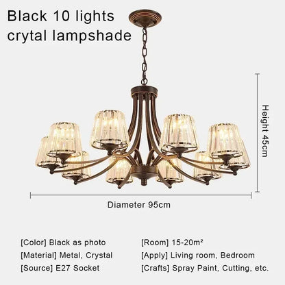 DecorBites™ Crystal Chandelier Ceiling Lights for Modern Living Spaces