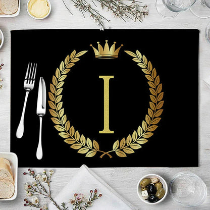 DecorBites™ Kitchen Table Mats Set of 4, 42*32cm, Cotton Linen Coasters for Dining Home Decor