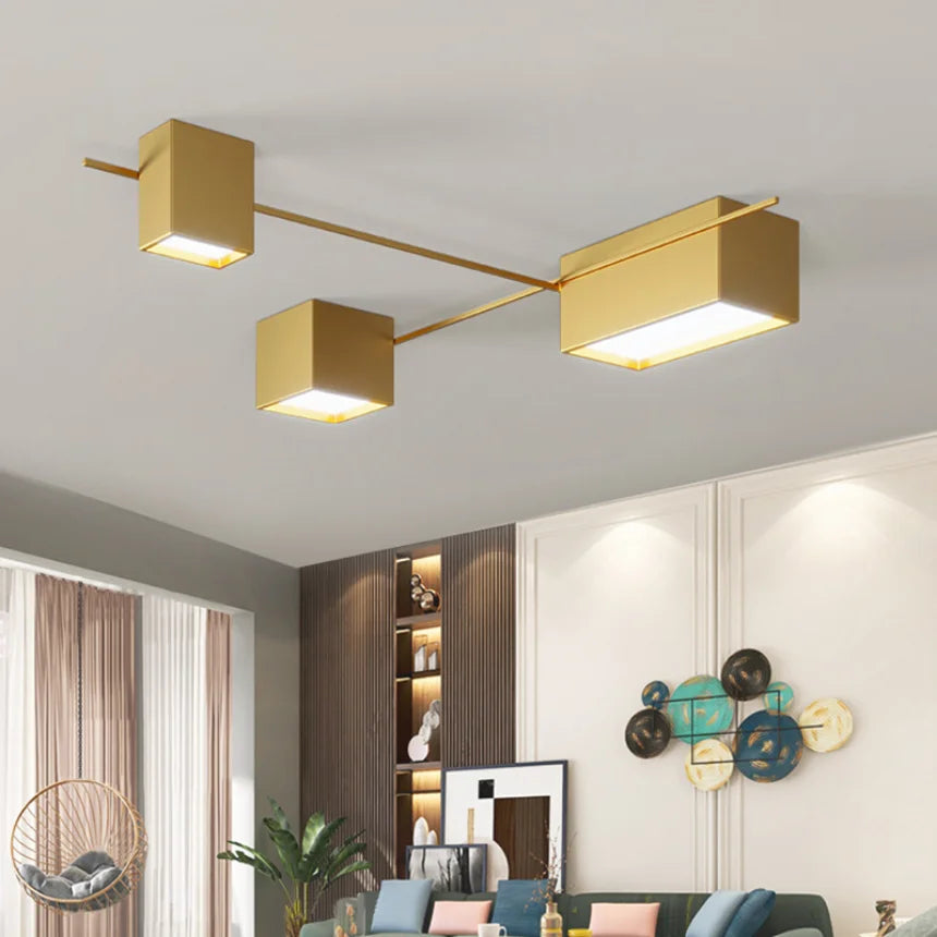 DecorBites™ Black Nordic LED Ceiling Lights Chandeliers for Modern Living Room Decoration