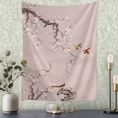 DecorBites™ Flying Crane Wall Hanging Tapestry for Home Retro Wall Decor