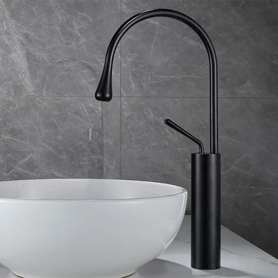 DecorBites™ Antique Brass Bathroom Basin Faucet Hot Cold Black Sink Mixer Kitchen Water Crane