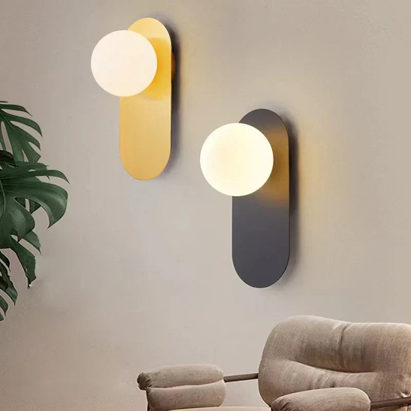 DecorBites™ LED Glass Ball Wall Sconce for Bedroom Living Room - 9W G9 Bulb