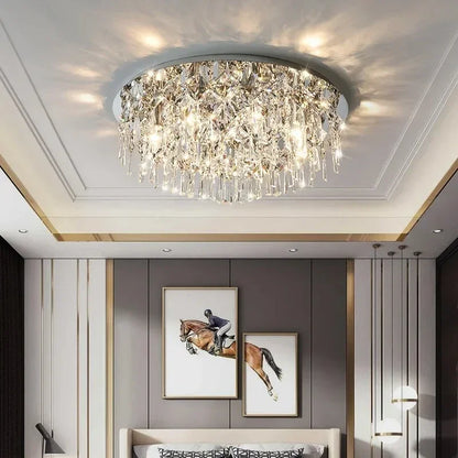 DecorBites™ Crystal Ceiling Lamp: Luxury Modern LED Ceiling Light for Home Indoor Lighting