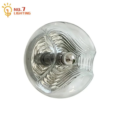 DecorBites™ Bauhaus Wavy Glass Wall Lamp LED G9 Home Decor Living Room Bedroom Bar