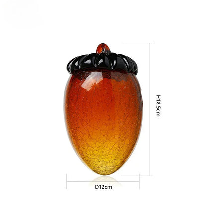 DecorBites™ Glass Hazelnut Pinecone Ornament Home Decor