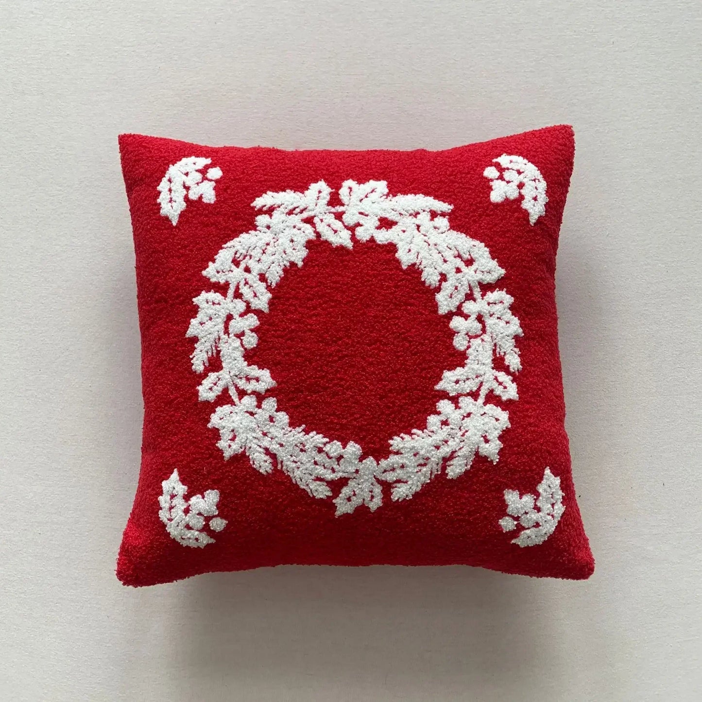 DecorBites™ Christmas Cartoon Embroidered Pillow Covers for Festive Sofa Decor