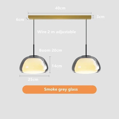 DecorBites™ Glass Jelly Pendant Lamp: Minimalist Luxury Design for Home Living Room Bedroom