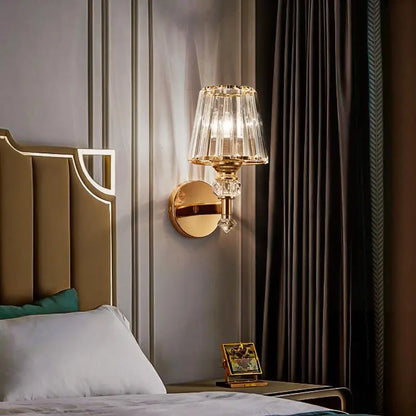DecorBites™ Crystal Glass Wall Lamp for Bedroom Living Room Staircase
