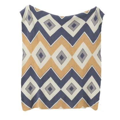 DecorBites™ Bohemian Flower Knitted Throw Blanket