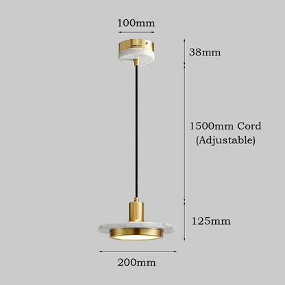 DecorBites™ LED Marble Pendant Lights: Luxury Home Decor Chandelier for Dining Table and Bedroom