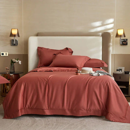 DecorBites™ 1400TC Pima Cotton Cozy Bedding Set: Soft, Breathable, Queen King Size Duvet Cover, Sheet, Pillowcases