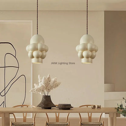 DecorBites™ French Creamy Wind LED Chandelier for Dining Room Home Decor Lighting