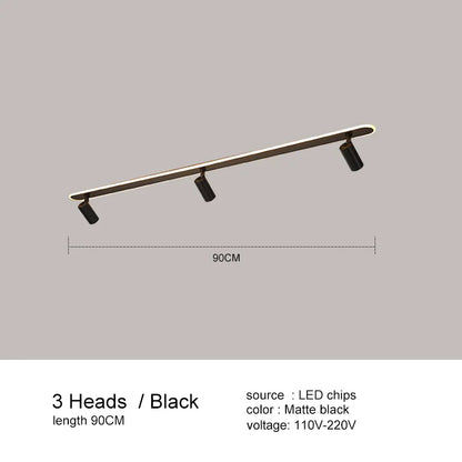 DecorBites™ Black LED Ceiling Spotlights for Living Room Kitchen Bedroom Decor