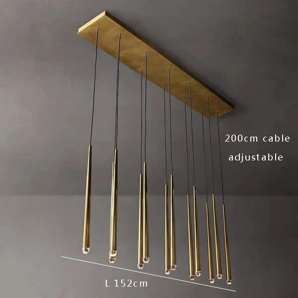 DecorBites™ Crystal Water Drop Ceiling Chandelier for Classic Living Room Decor
