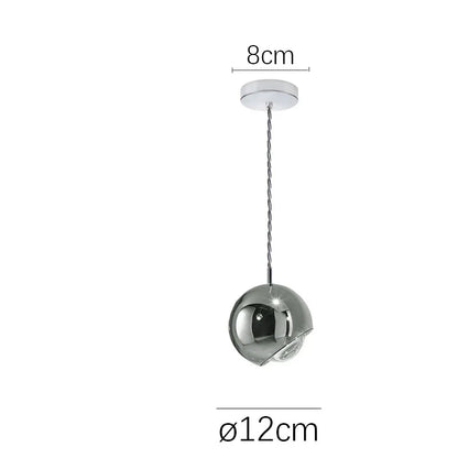 ™ Gold Chrome Ball Pendant LED Light for Kitchen, Bedroom, Dining Room
