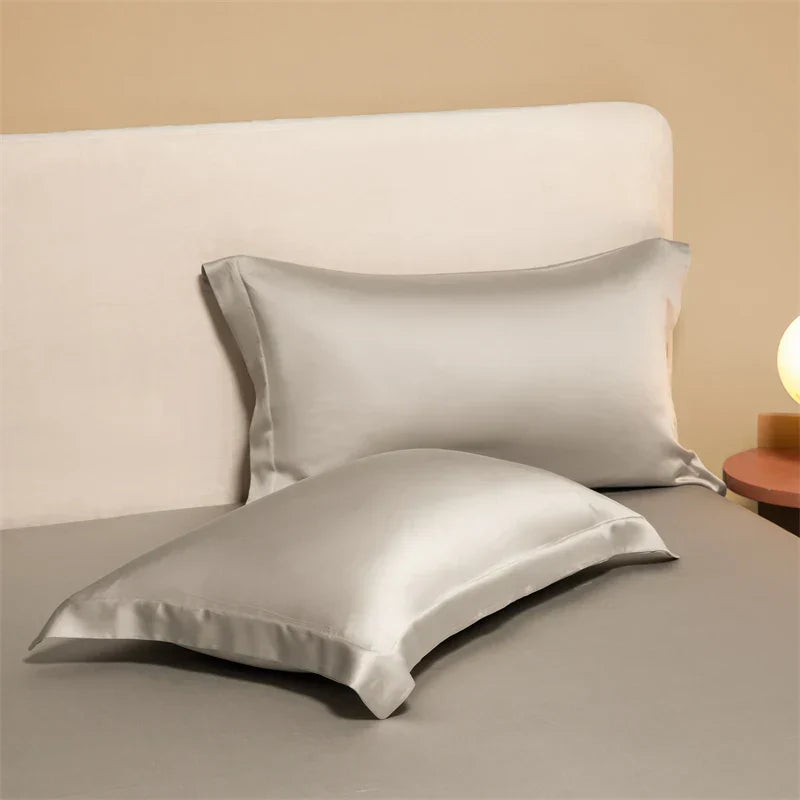 DecorBites™ Egyptian Cotton Pillowcase Set - Solid Color Pillow Shams Covers