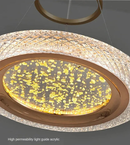 DecorBites™ LED Luxury Ring Chandelier for Living Room Decoration