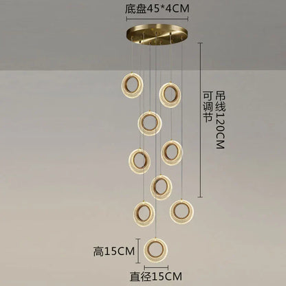 DecorBites™ Crystal LED Chandelier: Modern Gold Kitchen Lighting, Simple Elegant Design.