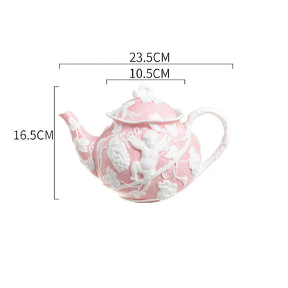 DecorBites™ Angel Relief Ceramic Tableware Set