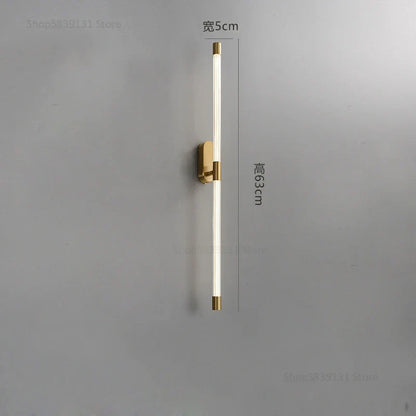 DecorBites™ Gold Geometric Lines Wall Lamps for Modern Luxury Home Decor