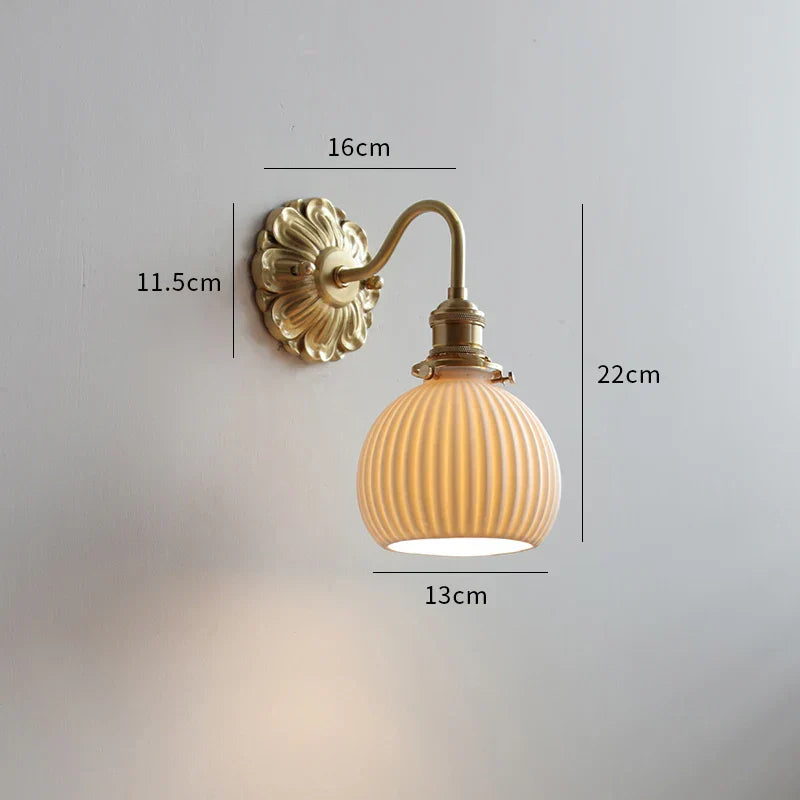 DecorBites™ Ceramic Ball LED Wall Lights: Copper Nordic Modern Wandlamp Murale