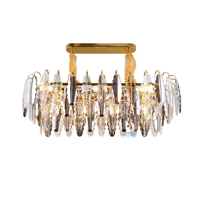 ™ Gold Crystal LED Chandelier Lighting for Dinning Table
