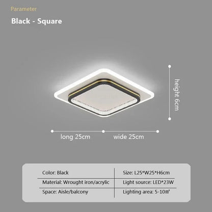 DecorBites™ Crystal Ceiling Lights: Modern LED Indoor Lighting Fixtures for Home Entrance