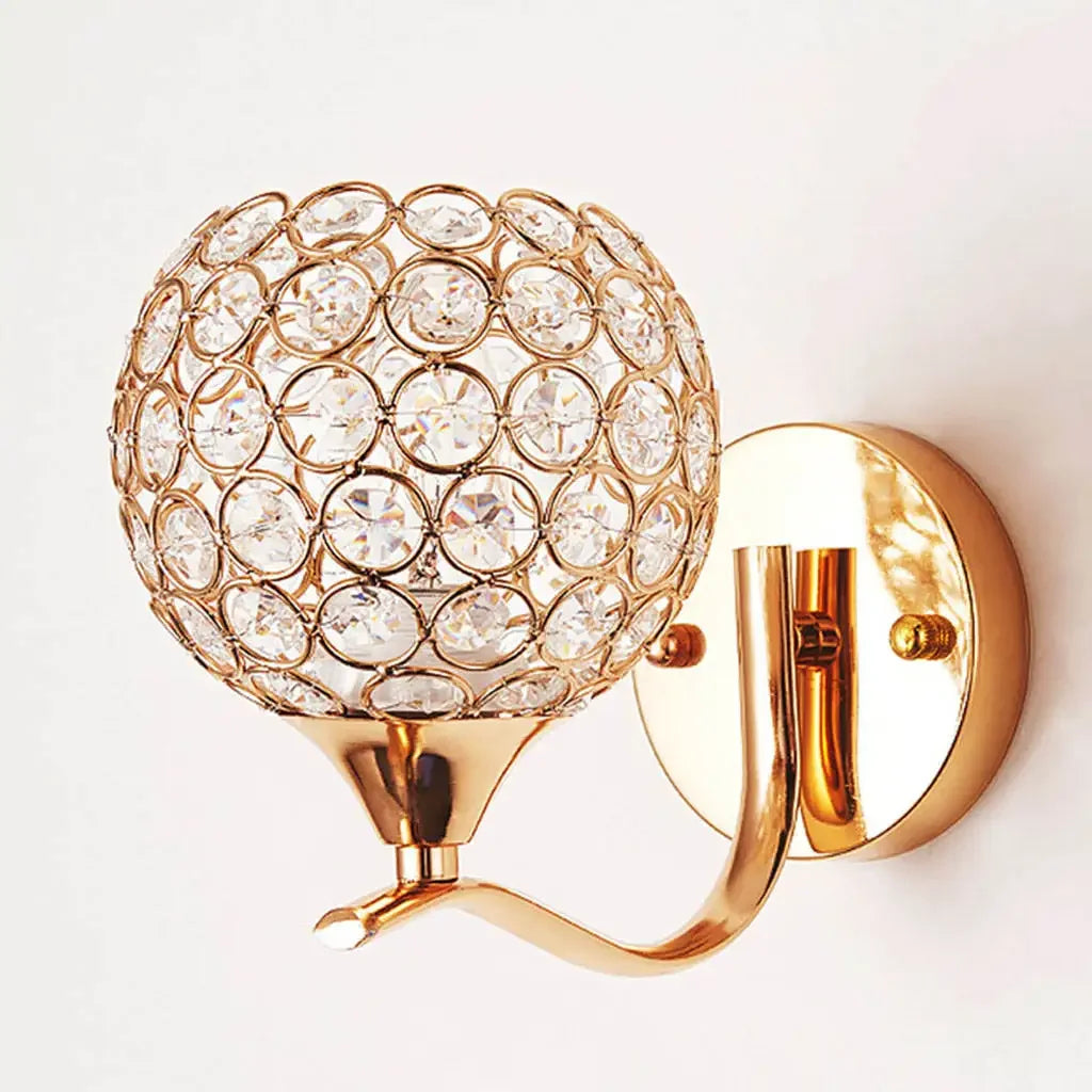 DecorBites™ Crystal Wall Sconce - Elegant Bedroom Wall Light for Home Lighting