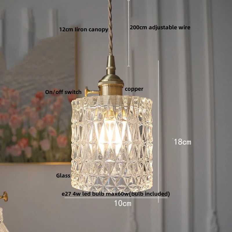 DecorBites™ LED Glass Pendant Light Fixture for Study Restaurant Kitchen Stair Hanglampen