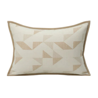 DecorBites™ Geometric Brown Leather Splicing Throw Pillow Cover 45x45cm Luxe Square Cushion Case